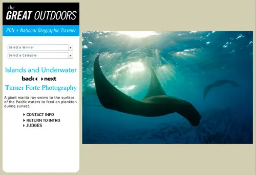 National Geographic Traveler – Photo of a Giant Pacific Manta Ray, Baja California