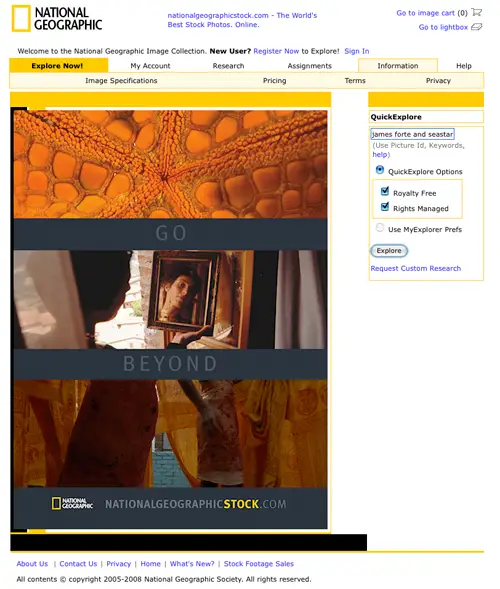 National Geographic Stock website SeaStar Photo